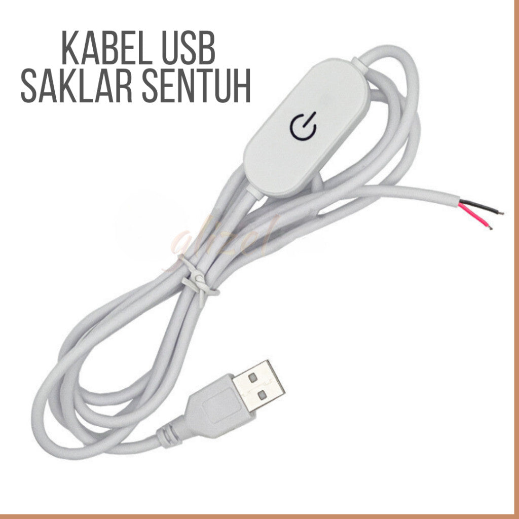 Kabel Usb Buntung Soket 8mm Dimmer Led Strip Switch On Off Tombol Saklar 5V