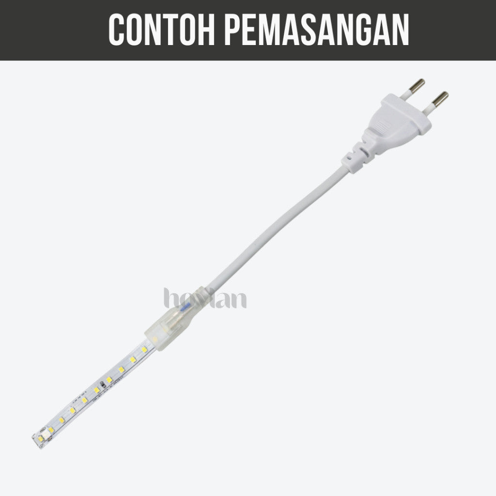 Soket Lampu Selang 2835 AC 220V Colokan Kabel Led Strip IP65
