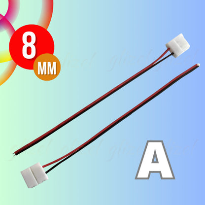 Konektor 2835 SMD 8 mm Hovlan HVKS8 Soket Sambungan Lampu Led Strip