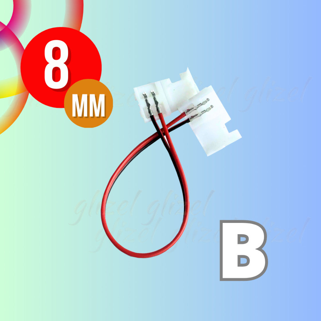 Konektor 2835 SMD 8 mm Hovlan HVKS8 Soket Sambungan Lampu Led Strip