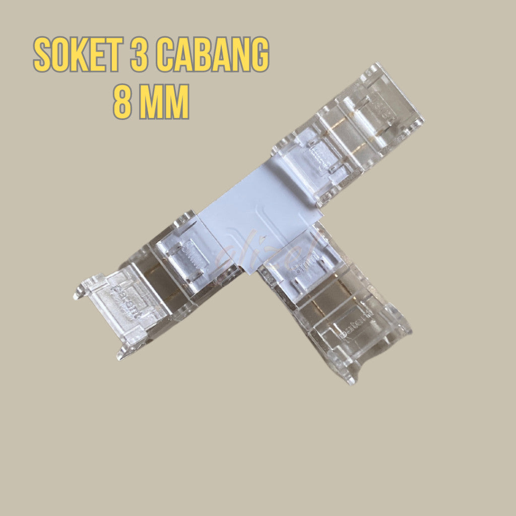 Konektor 2835 SMD 8 mm Hovlan HVKS8 Soket Sambungan Lampu Led Strip