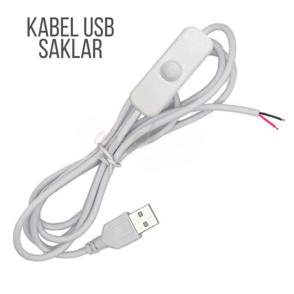 Kabel Usb Buntung Soket 8mm Dimmer Led Strip Switch On Off Tombol Saklar 5V