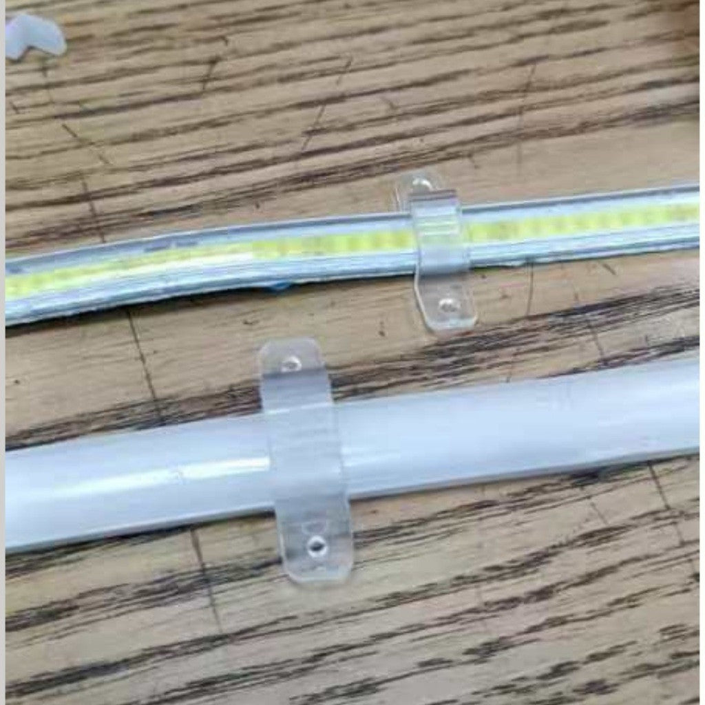 Klem Lampu Selang COB Led Strip 220v Waterproof Taman Silikon
