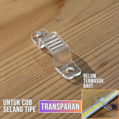 Klem Lampu Selang COB Led Strip 220v Waterproof Taman Silikon