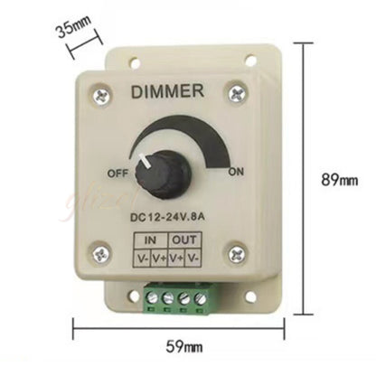 Dimmer Led Strip DC 12v 24V Pengatur Gelap Terang Redup 8A 30A Kecerahan