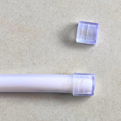 Penutup Lampu Selang Ujung COB Cover End Cap Hovlan HVKCG HVKSG Transparant Milky Slicone Tube Plug Anti Air