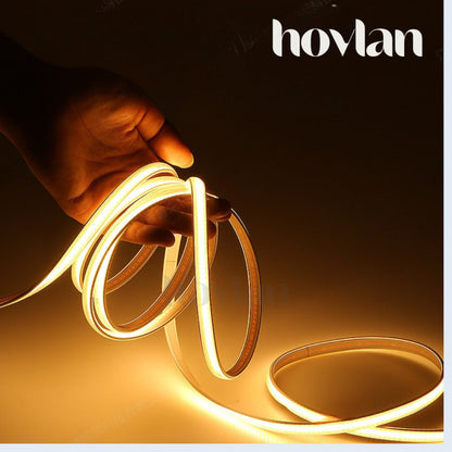 Led Strip Cob 220V AC HVXC2210A Selang Dotless Transparant Lampu Anti Air Waterproof Outdoor Tanpa Trafo