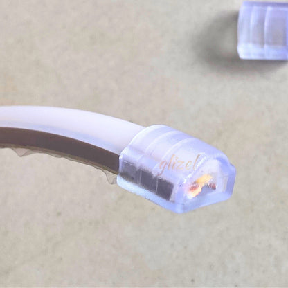 Penutup Lampu Selang Ujung COB Cover End Cap Hovlan HVKCG HVKSG Transparant Milky Slicone Tube Plug Anti Air