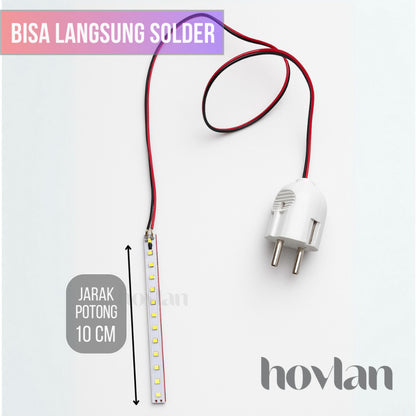 Lampu Led Strip Selang 2835 AC 220V Hovlan HVXS2210 Outdoor IP65 120 Mata Tanpa Trafo Anti Air Waterproof