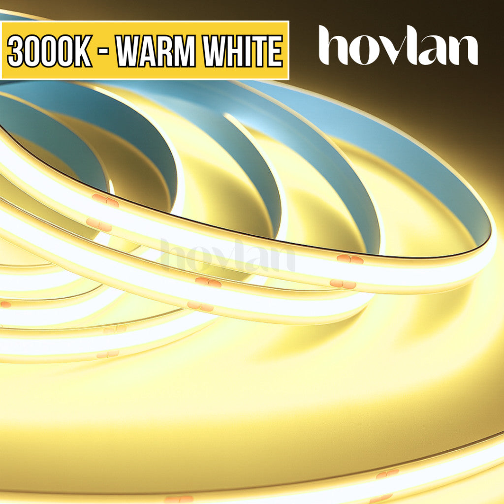 Lampu Strip LED COB 12V Hovlan HVC1212 5 meter Selang Pita Fleksibel