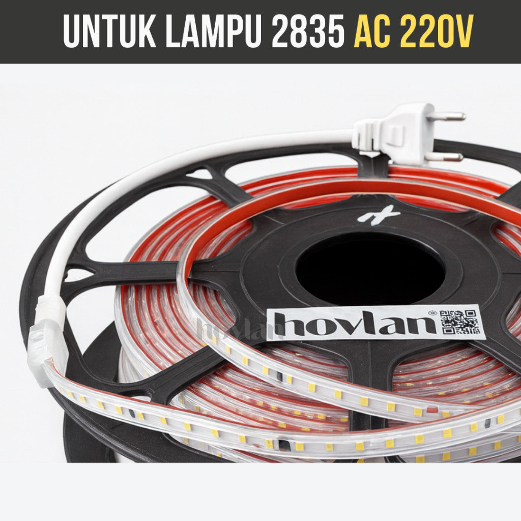 Soket Lampu Selang 2835 AC 220V Colokan Kabel Led Strip IP65