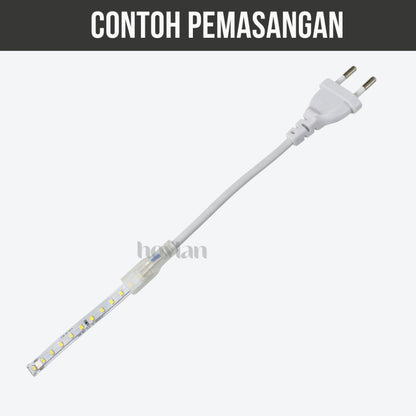 Soket Lampu Selang 2835 AC 220V Colokan Kabel Led Strip IP65