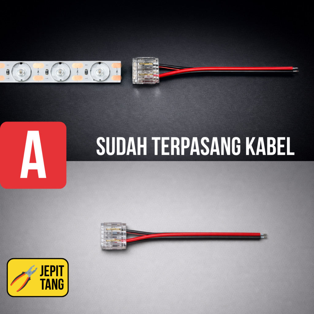 Soket Konektor 11mm Led Strip Lens Diffuse Hovlan HVS2416L Lensa Neon Box Membran Tanpa Solder Sambungan Sudut