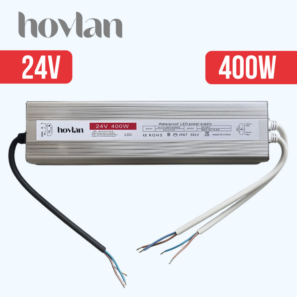 Trafo 24v Hovlan Outdoor Anti Air Waterproof IP67 Adaptor
