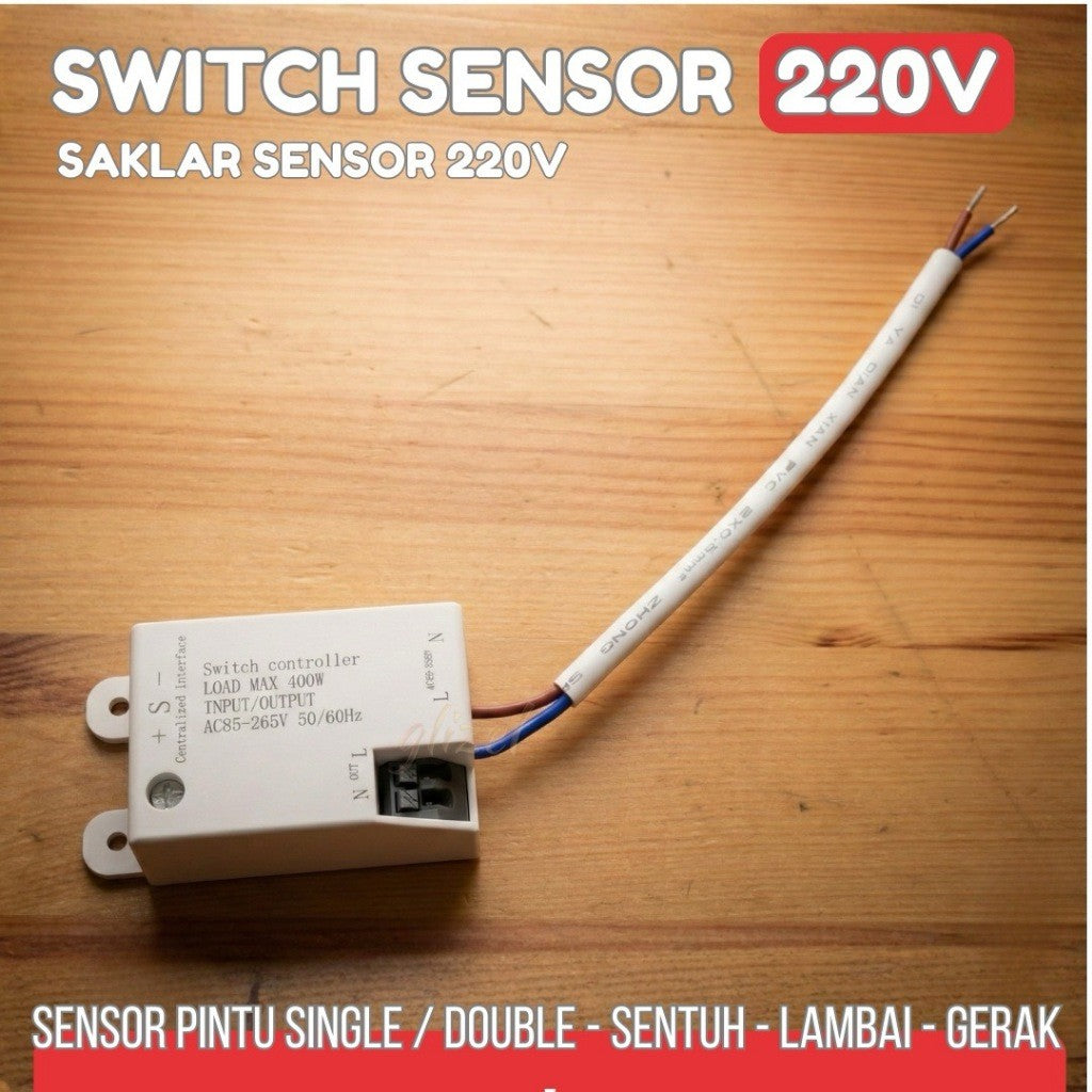 Sensor Switch AC 220V Saklar Lampu Led Strip Pintu Lemari Sentuh Gerak Otomatis Nyala Drawer Steker Kitchen Set