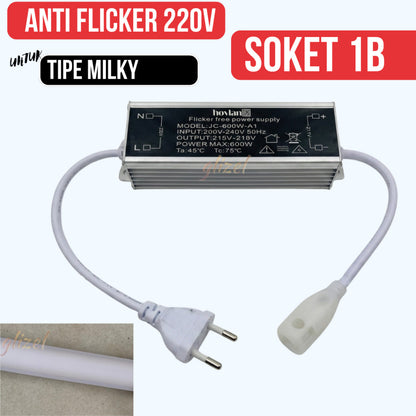 Soket Flicker Free 220V Hovlan HVXKF-3B HVXKF-1B Trafo Power Supply AC DC Lampu Selang Led Strip 600 Watt Tidak Kedap Kedip Anti Non Flicker