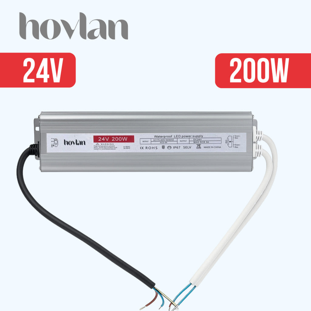 Trafo 24v Hovlan Outdoor Anti Air Waterproof IP67 Adaptor
