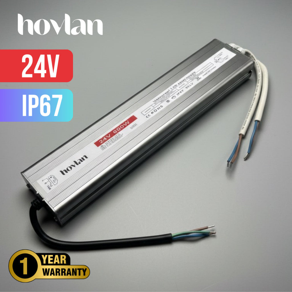 Trafo 24v Hovlan Outdoor Anti Air Waterproof IP67 Adaptor