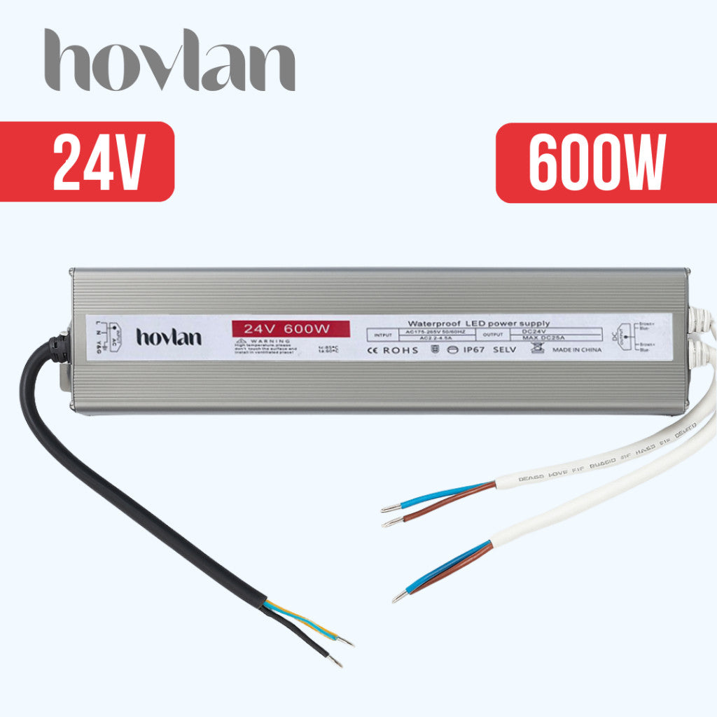 Trafo 24v Hovlan Outdoor Anti Air Waterproof IP67 Adaptor