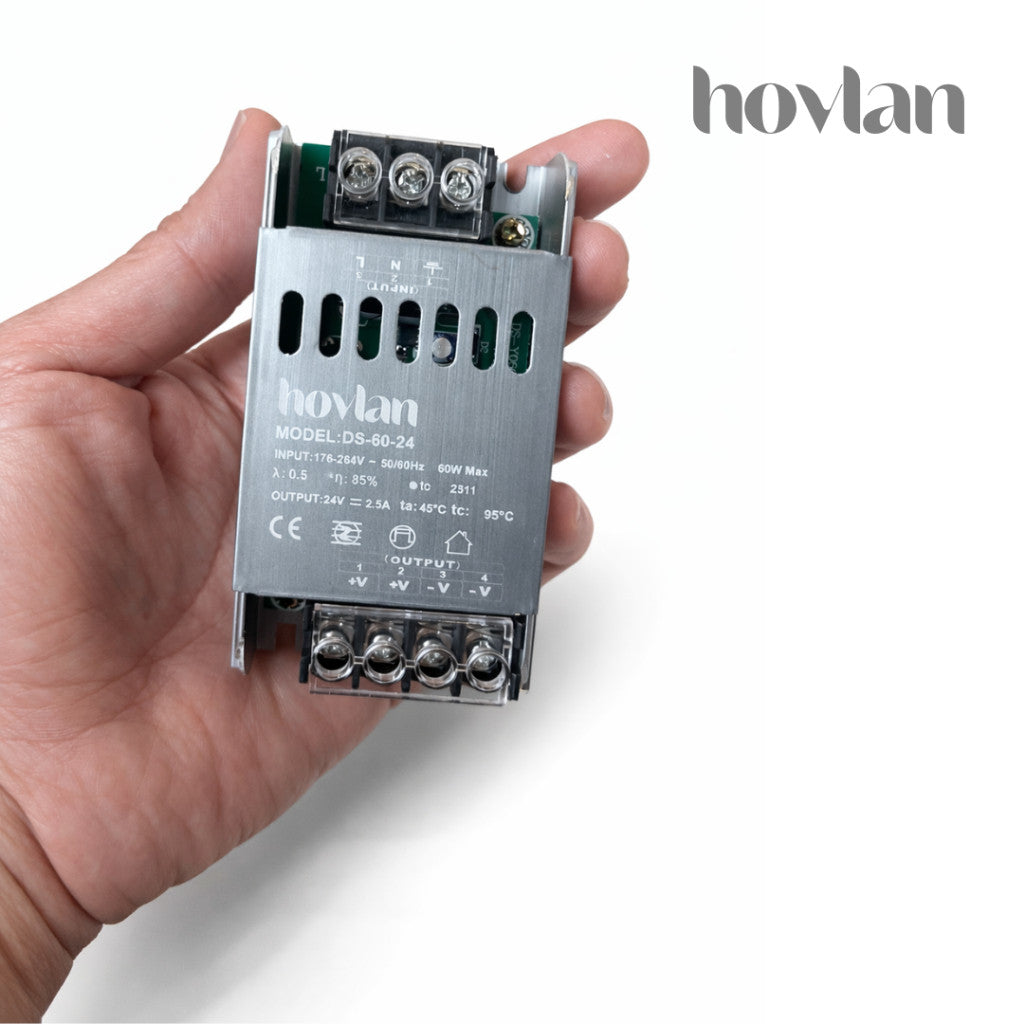 Trafo Led Strip Hovlan DC 12v / 24v HVT12 HVT24 PSU Power Supply Adaptor Mini Slim Cctv Kamera