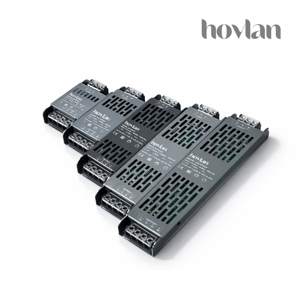 Trafo Led Strip Hovlan DC 12v / 24v HVT12 HVT24 PSU Power Supply Adaptor Mini Slim Cctv Kamera