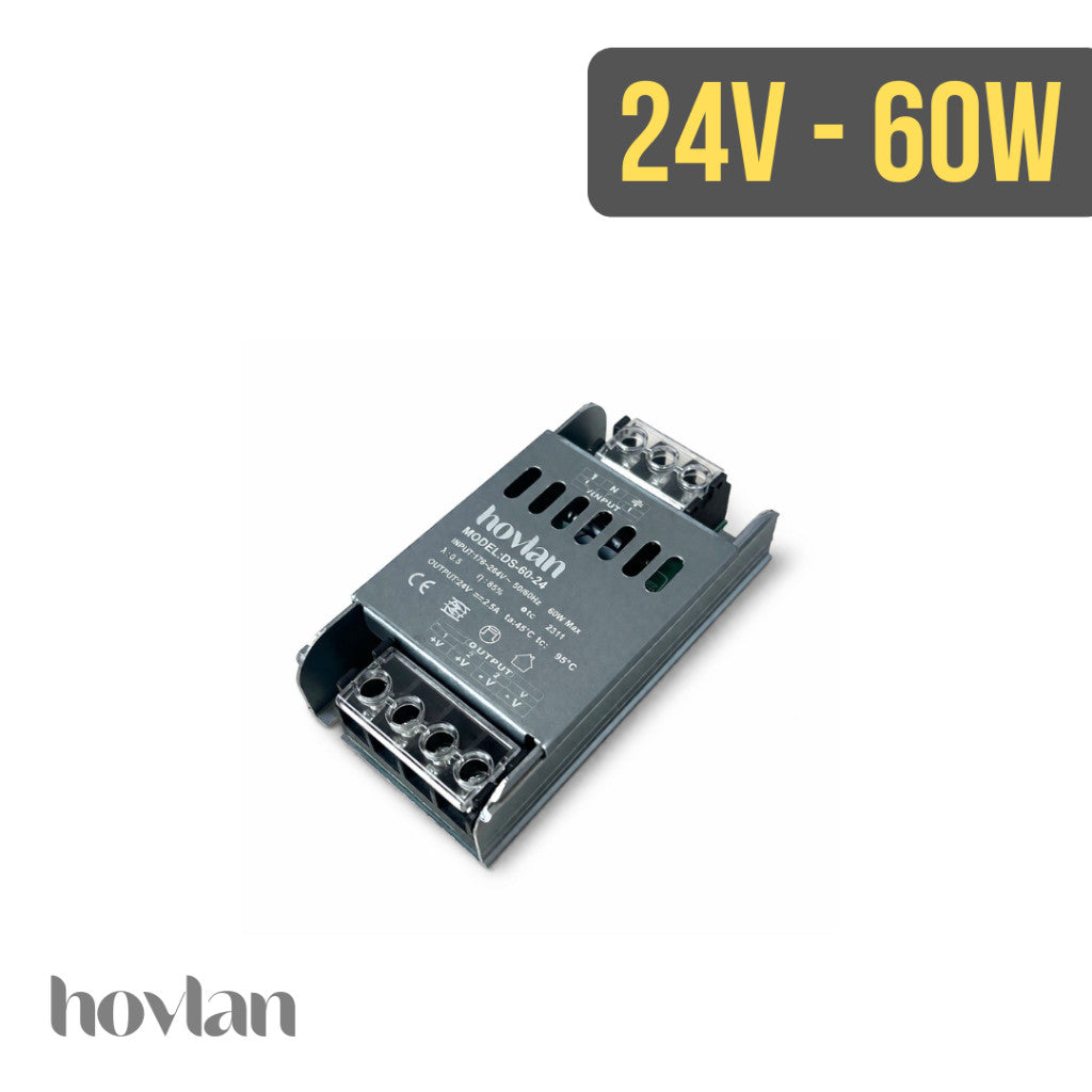 Trafo Led Strip Hovlan DC 12v / 24v HVT12 HVT24 PSU Power Supply Adaptor Mini Slim Cctv Kamera