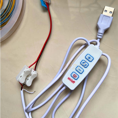 Kabel Usb Buntung Soket 8mm Dimmer Led Strip Switch On Off Tombol Saklar 5V