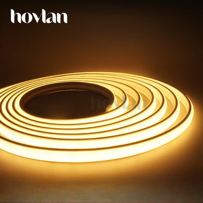 Lampu Selang Neon Flex Susu Cob Hovlan HVXC2210M Led Strip 220v Dotless Anti Air IP65 Taman Kolam Outdoor