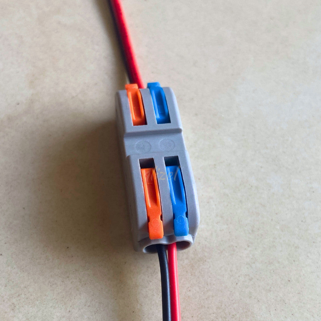 Sambungan Konektor Kabel Listrik Terminal Block Tanpa Solder Tuas Lever Soket Jepit