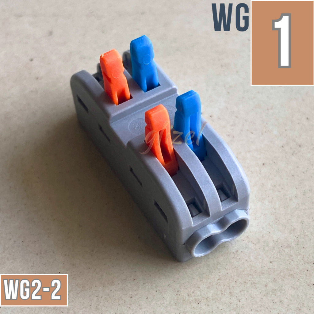 Sambungan Konektor Kabel Listrik Terminal Block Tanpa Solder Tuas Lever Soket Jepit