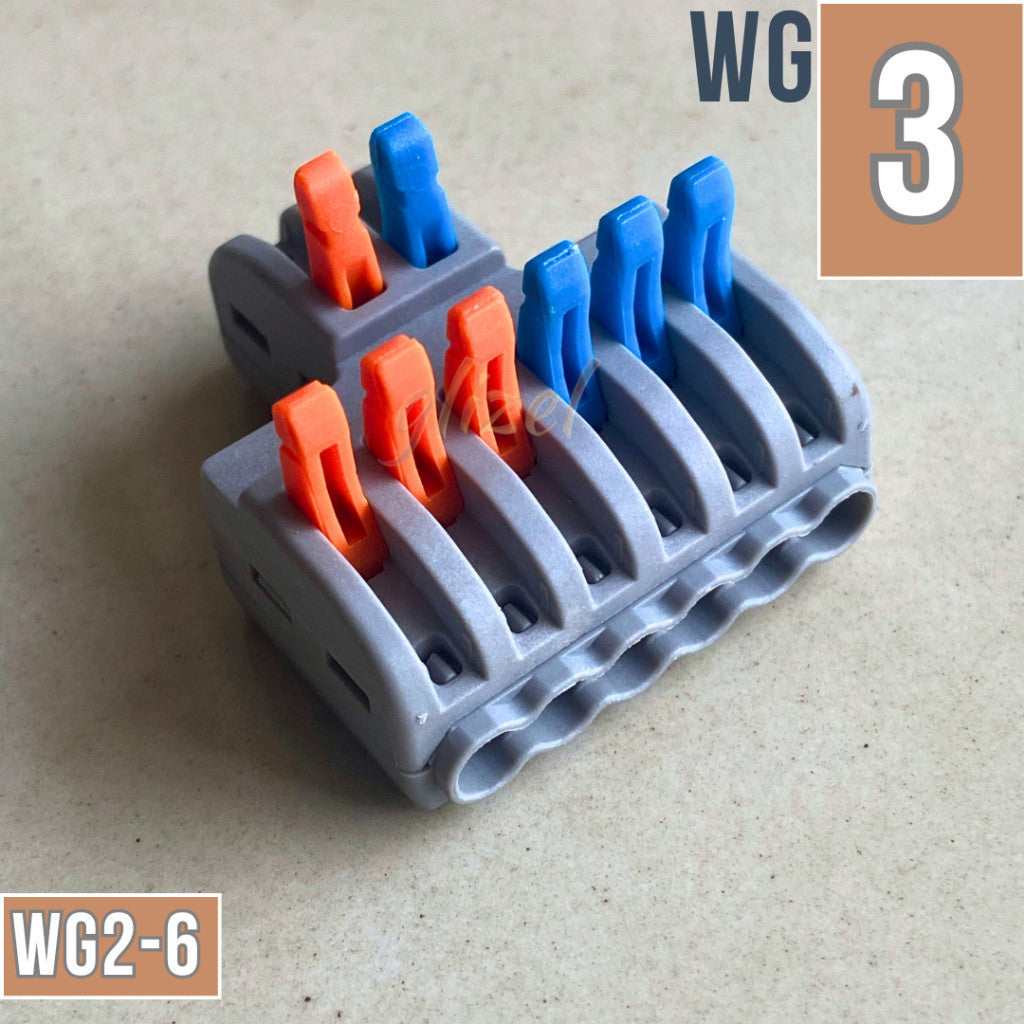 Sambungan Konektor Kabel Listrik Terminal Block Tanpa Solder Tuas Lever Soket Jepit
