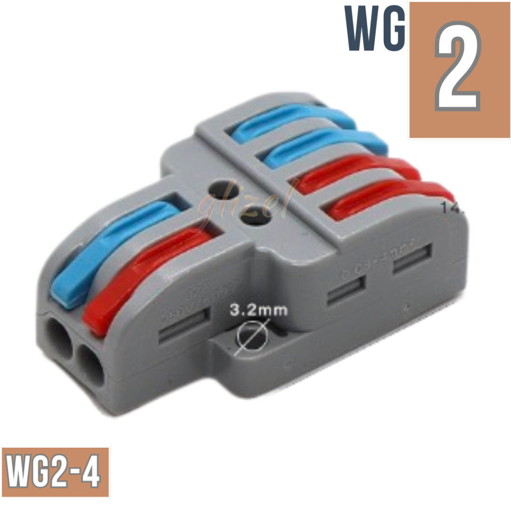 Sambungan Konektor Kabel Listrik Terminal Block Tanpa Solder Tuas Lever Soket Jepit