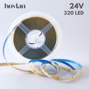 Lampu Strip Led Cob 24V 10 Meter Selang Pita Hias 110v Flexible - 6000K Putih