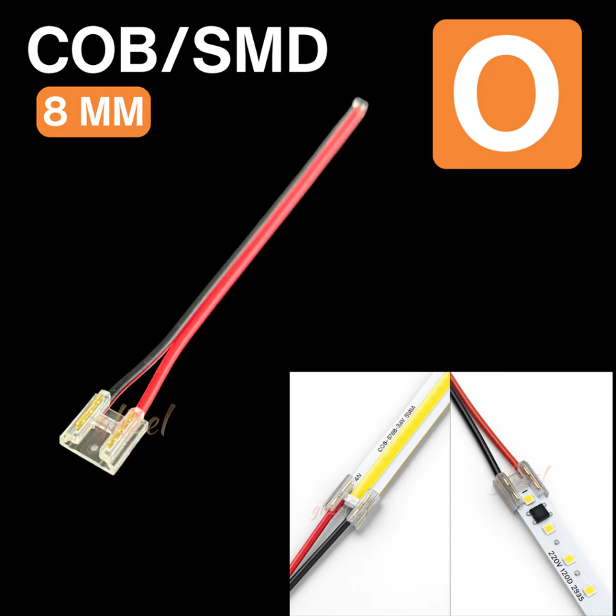 Konektor 2835 SMD 8 mm Soket Sambungan Lampu Led Strip - Gambar 16