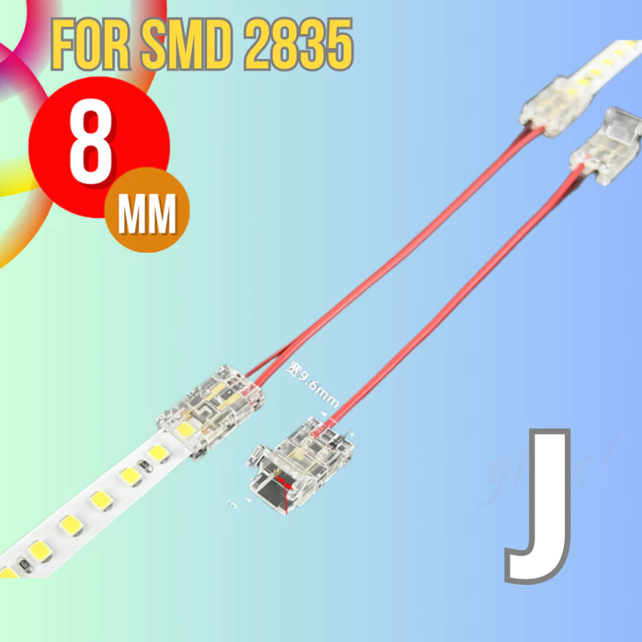 Konektor 2835 SMD 8 mm Soket Sambungan Lampu Led Strip - Gambar 11