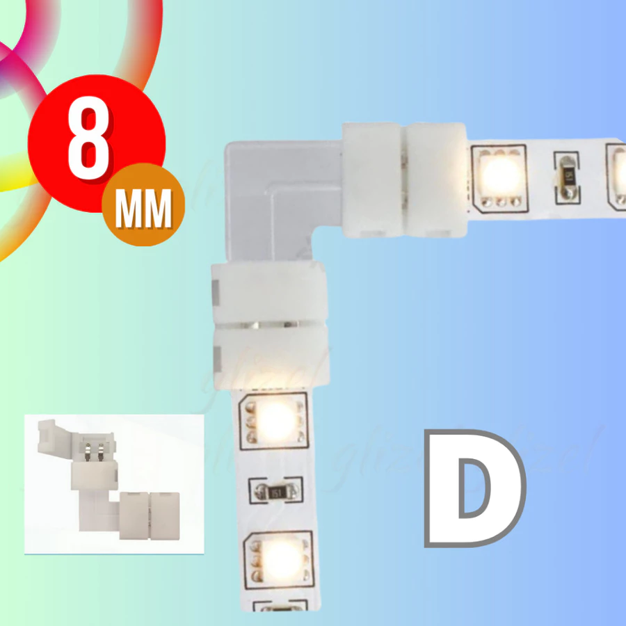 Konektor 2835 SMD 8 mm Soket Sambungan Lampu Led Strip - Gambar 5