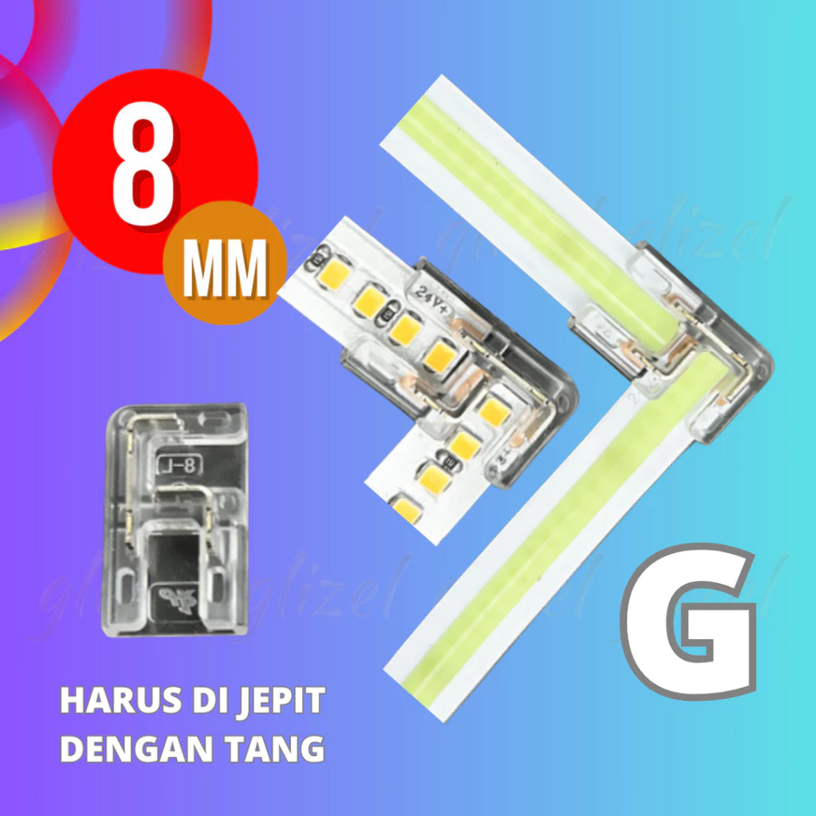Konektor 2835 SMD 8 mm Soket Sambungan Lampu Led Strip - Gambar 8