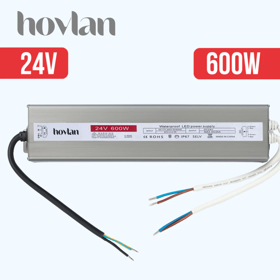 Trafo 24v Hovlan Outdoor Anti Air Waterproof IP67 Adaptor - Gambar 7