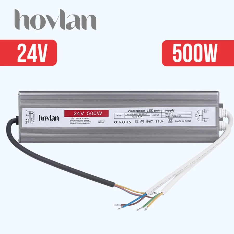 Trafo 24v Hovlan Outdoor Anti Air Waterproof IP67 Adaptor - Gambar 6