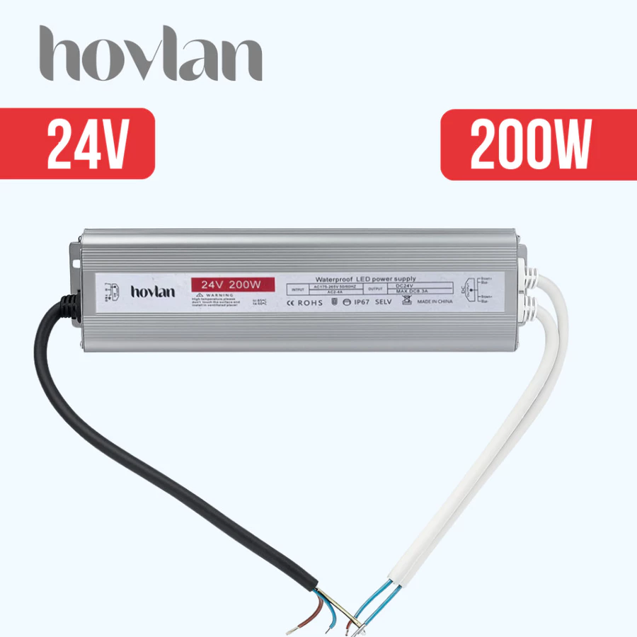 Trafo 24v Hovlan Outdoor Anti Air Waterproof IP67 Adaptor - Gambar 3