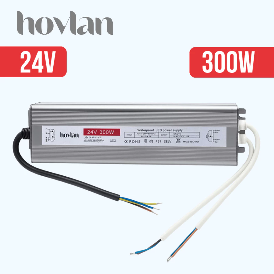 Trafo 24v Hovlan Outdoor Anti Air Waterproof IP67 Adaptor - Gambar 4